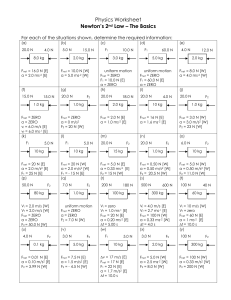 IB Physics Worksheet