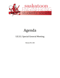 SGM Minutes Feb 27 2015 - Saskatoon Engineering Students` Society