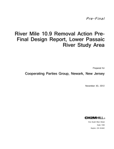 Removal Action Pre-Final Design Report, Lower Passaic River