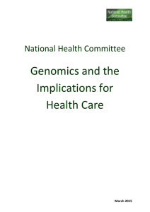 Genomics and the Implications for Health Care