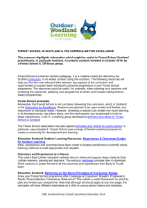 Curriculum for Excellence - Outdoor & Woodland Learning Scotland