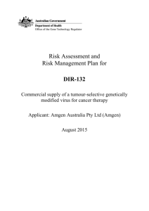 Full Risk Assessment and Risk Mangement Plan