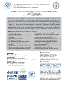 The 3rd IEEE International Conference on Cyber Security and Cloud