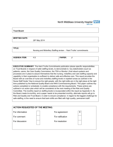 Safe staffing report May 2014 - North Middlesex University Hospital