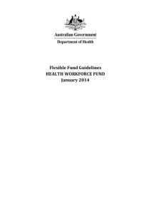 Flexible Fund Guidelines health workforce fund January 2014