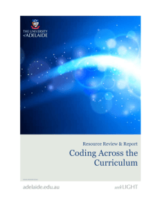 Coding Across the Curriculum initiative