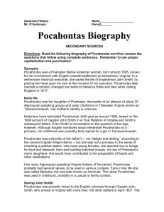 Pocahontas Biography