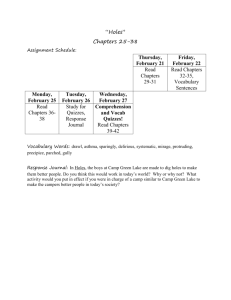 Chapters 25-38 Student Packet, Worksheets, and Quiz