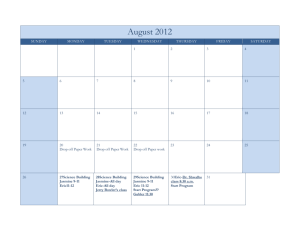 2012-2013 CMS Calendar