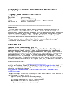 Job Description - University of Southampton