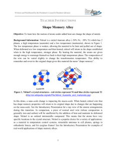 Shape Memory Alloy Lesson (original by Kathleen) docs