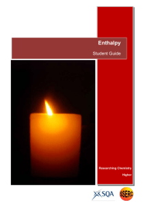 Enthalpy Student Guide