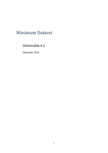 Minimum Dataset