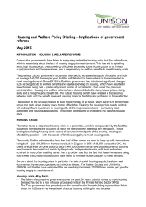 Housing policy briefing