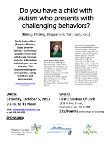 Educational Seminar - Challenging Behaviors
