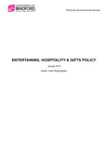 Hospitality Policy (Word, 198kb)