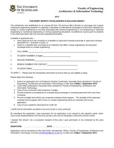 2015 Barry Murphy Nuclear Energy application form