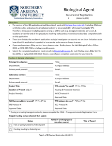 NAU IBC Registration Form