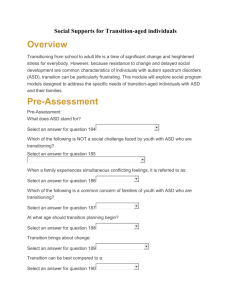 Social Supports for Transition