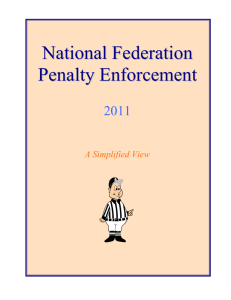 Penalty Enforcement for NFHS-