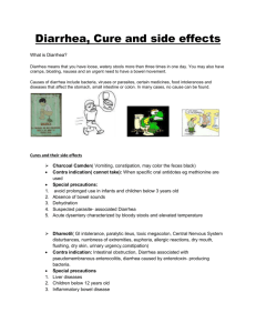 Diarrhea, Cure and side effects - 1p110science2010e
