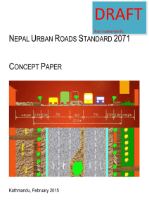 Nepal Urban Roads Standard 2071