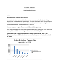 Humanities Homework Reducing Carbon Emissions Task 1: Why is