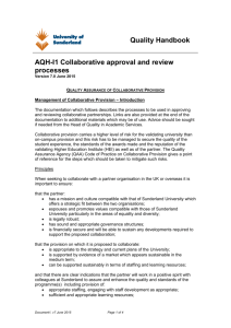 AQH-I1 Collaborative approval and review processes
