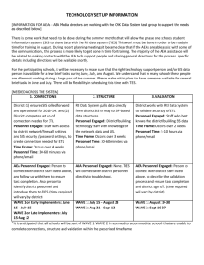 Technology Set Up Information