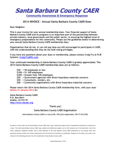Santa Barbara County CAER Membership Application
