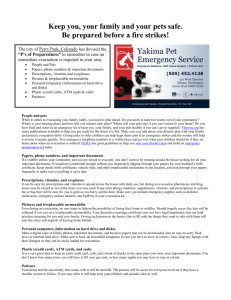 P`s of Preparedness - Yakima Pet Emergency Service