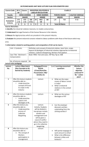 Lecture Plan