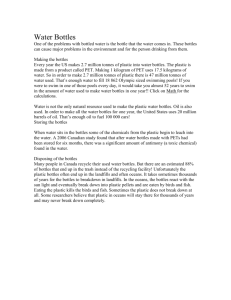 Water Bottles fact sheet