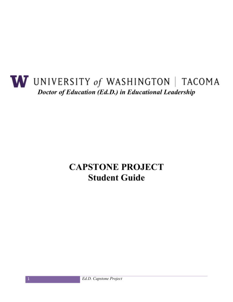 educational leadership capstone project examples