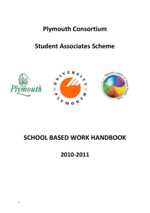 student associates scheme school based work handbook