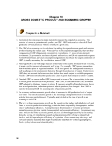 Chapter 10: Gross Domestic Product and