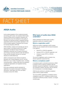 What is a compliance audit? - Australian Skills Quality Authority