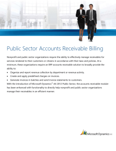 Public Sector - Accounts Receivable Billing