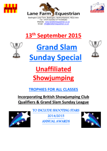 13 th September 2015 Grand Slam Sunday Special Unaffiliated