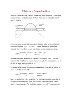 Efficiency in Power Amplifiers