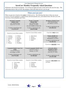 IowaCare FAQ - Medical Home - Iowa Primary Care Association
