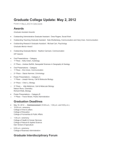 Updates - Graduate College