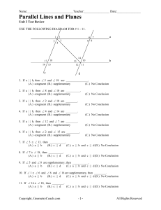 geometry*test*chapter 3