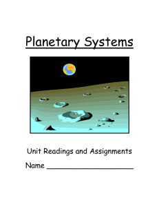 Planetary Systems - Brandywine School District