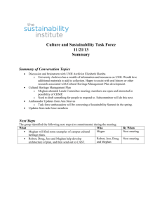 November Minutes - Sustainability Institute