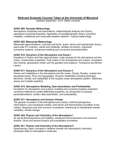 Relevant Graduate Courses Taken at the University of Maryland