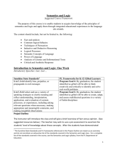 Semantics and Logic - Collier County Public Schools