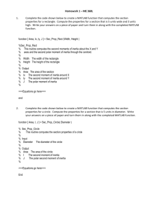 Section Properties