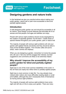 Designing gardens and nature trails factsheet