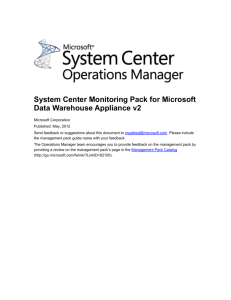 Microsoft Data Warehouse Appliance v2 Server